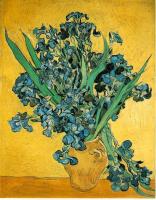Gogh, Vincent van - Still Life, Vase with Irises Against a Yellow Background